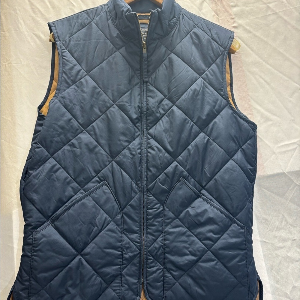J. Crew Men's Quilted Blue Vest